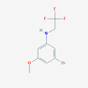 3-Bromo-5-methoxy-N-(2,2,2-trifluoroethyl)aniline