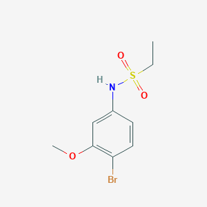 molecular formula C9H12BrNO3S B7975280 N-(4-Bromo-3-methoxyphenyl)ethanesulfonamide 