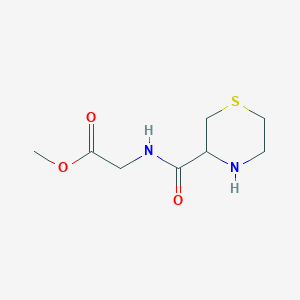 molecular formula C8H14N2O3S B7975289 Methyl 2-(thiomorpholine-3-carbonylamino)acetate 