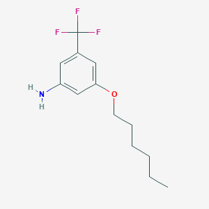 3-(Hexyloxy)-5-(trifluoromethyl)aniline