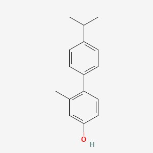 molecular formula C16H18O B7975356 4'-Isopropyl-2-methyl-biphenyl-4-ol 