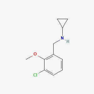 N-[(3-chloro-2-methoxyphenyl)methyl]cyclopropanamine