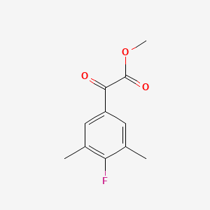 molecular formula C11H11FO3 B7975409 (4-Fluoro-3,5-dimethylphenyl)oxoacetic acid methyl ester 