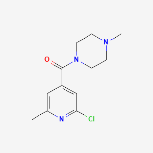 1-(2-Chloro-6-methylpyridine-4-carbonyl)-4-methylpiperazine
