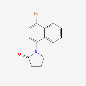 molecular formula C14H12BrNO B7975493 1-(4-Bromonaphthalen-1-yl)pyrrolidin-2-one 