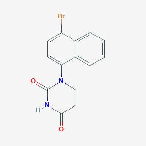 molecular formula C14H11BrN2O2 B7975495 1-(4-Bromo-1-naphthyl)dihydrouracil 