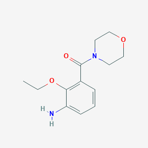 molecular formula C13H18N2O3 B7975521 2-Ethoxy-3-(morpholine-4-carbonyl)aniline 