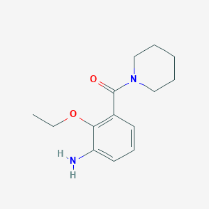 2-Ethoxy-3-(piperidine-1-carbonyl)aniline