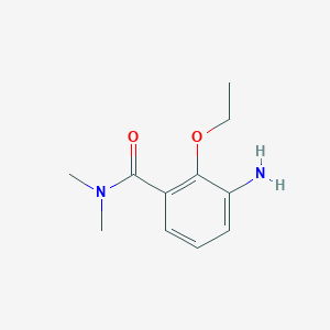molecular formula C11H16N2O2 B7975549 3-Amino-2-ethoxy-N,N-dimethyl-benzamide 