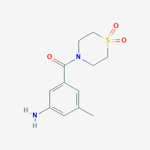 (3-Amino-5-methylphenyl)(1,1-dioxidothiomorpholino)methanone