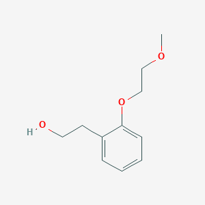 molecular formula C11H16O3 B7975605 2-(2-(2-Methoxyethoxy)phenyl)ethanol 