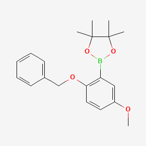 2-(2-(Benzyloxy)-5-methoxyphenyl)-4,4,5,5-tetramethyl-1,3,2-dioxaborolane