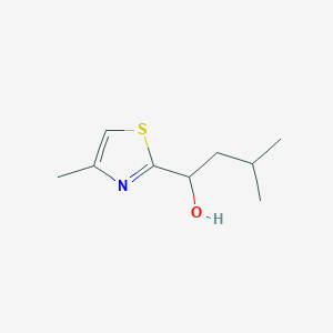 3-Methyl-1-(4-methylthiazol-2-yl)butan-1-ol