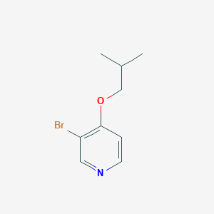 molecular formula C9H12BrNO B7975636 3-Bromo-4-(2-methylpropoxy)pyridine 