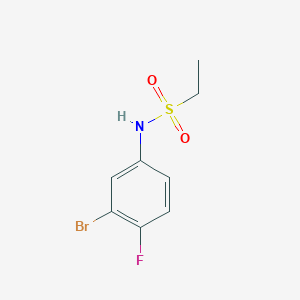 molecular formula C8H9BrFNO2S B7975655 N-(3-BRomo-4-fluorophenyl)ethanesulfonamide 