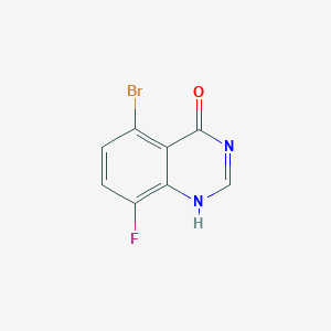 molecular formula C8H4BrFN2O B7975667 5-bromo-8-fluoro-1H-quinazolin-4-one 