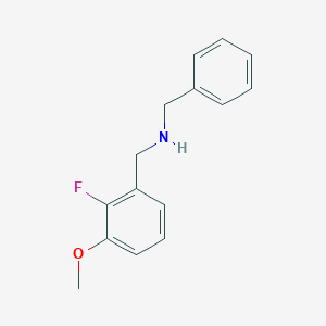 molecular formula C15H16FNO B7975697 N-Benzyl-1-(2-fluoro-3-methoxyphenyl)methanamine 