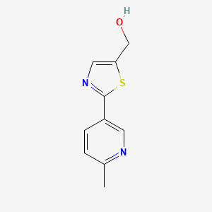 molecular formula C10H10N2OS B7975711 [2-(6-Methylpyridin-3-yl)-1,3-thiazol-5-yl]methanol 