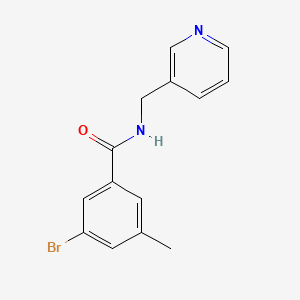 3-Bromo-5-methyl-N-(pyridin-3-ylmethyl)benzamide