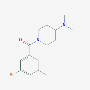 molecular formula C15H21BrN2O B7975747 (3-Bromo-5-methylphenyl)(4-(dimethylamino)piperidin-1-yl)methanone 