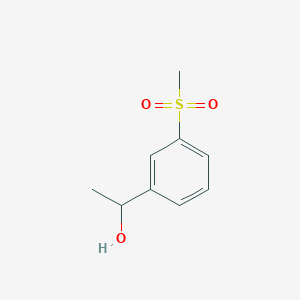 molecular formula C9H12O3S B7975767 1-(3-Methanesulfonylphenyl)ethan-1-ol 