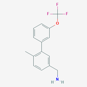 (6-Methyl-3'-(trifluoromethoxy)-[1,1'-biphenyl]-3-yl)methanamine