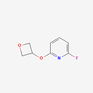 molecular formula C8H8FNO2 B7975798 2-Fluoro-6-(oxetan-3-yloxy)-pyridine 