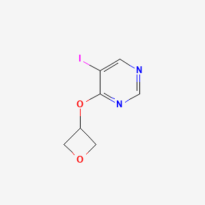 5-Iodo-4-(oxetan-3-yloxy)pyrimidine