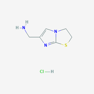 molecular formula C6H10ClN3S B7975814 2H,3H-imidazo[2,1-b][1,3]thiazol-6-ylmethanamine hydrochloride 