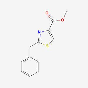 molecular formula C12H11NO2S B7975835 4-Thiazolecarboxylic acid, 2-(phenylmethyl)-, methyl ester CAS No. 36916-45-7