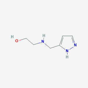 molecular formula C6H11N3O B7975851 2-[(2H-Pyrazol-3-ylmethyl)amino]ethanol 