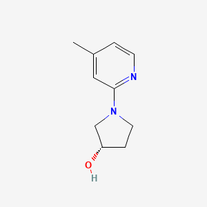 molecular formula C10H14N2O B7975854 (S)-1-(4-Methylpyridin-2-yl)pyrrolidin-3-ol 