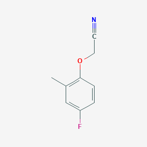 molecular formula C9H8FNO B7975859 2-(4-Fluoro-2-methyl-phenoxy)acetonitrile 