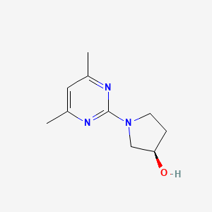molecular formula C10H15N3O B7975868 (R)-1-(4,6-Dimethyl-pyrimidin-2-yl)-pyrrolidin-3-ol 