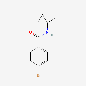 molecular formula C11H12BrNO B7975887 4-Bromo-N-(1-methylcyclopropyl)benzamide 