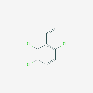molecular formula C8H5Cl3 B7975941 1,2,4-Trichloro-3-vinylbenzene 
