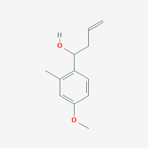 molecular formula C12H16O2 B7975958 4-(4-Methoxy-2-methylphenyl)-1-buten-4-ol 