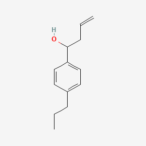 molecular formula C13H18O B7975968 1-(4-Propylphenyl)but-3-EN-1-OL 