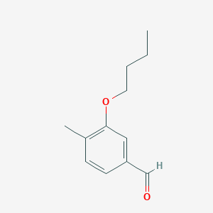 molecular formula C12H16O2 B7975975 3-Butoxy-4-methylbenzaldehyde 