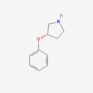 molecular formula C10H13NO B7975983 (S)-3-Phenoxypyrrolidine 