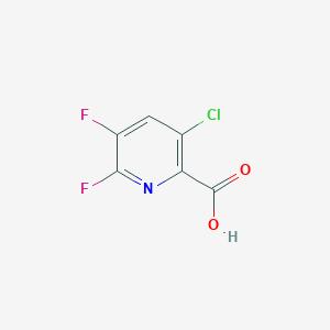 molecular formula C6H2ClF2NO2 B7976001 3-Chloro-5,6-difluoro-2-pyridinecarboxylic acid 