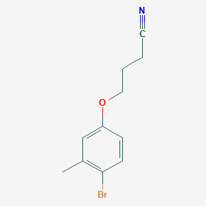 molecular formula C11H12BrNO B7976043 4-(4-Bromo-3-methyl-phenoxy)butanenitrile 