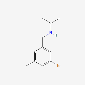 molecular formula C11H16BrN B7976096 [(3-Bromo-5-methylphenyl)methyl](propan-2-yl)amine 