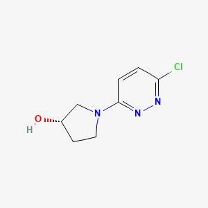 molecular formula C8H10ClN3O B7976172 (S)-1-(6-Chloropyridazin-3-yl)pyrrolidin-3-ol 