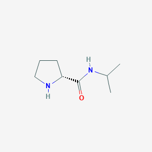 molecular formula C8H16N2O B7976207 (2R)-N-(Propan-2-YL)pyrrolidine-2-carboxamide 