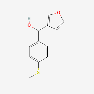 molecular formula C12H12O2S B7976324 3-Furyl-(4-methylthiophenyl)methanol 