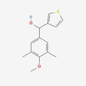 molecular formula C14H16O2S B7976332 3,5-Dimethyl-4-methoxyphenyl-(3-thienyl)methanol 
