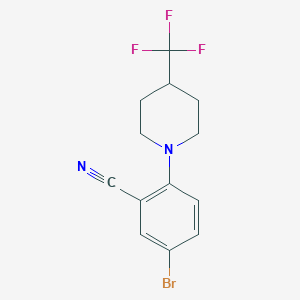 5-Bromo-2-(4-(trifluoromethyl)piperidin-1-YL)benzonitrile