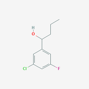molecular formula C10H12ClFO B7976390 1-(3-Chloro-5-fluorophenyl)-1-butanol 