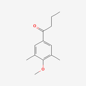 molecular formula C13H18O2 B7976395 3',5'-Dimethyl-4'-methoxybutyrophenone 